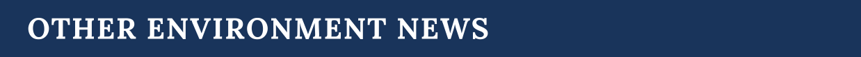 banner that reads in other maine environment news