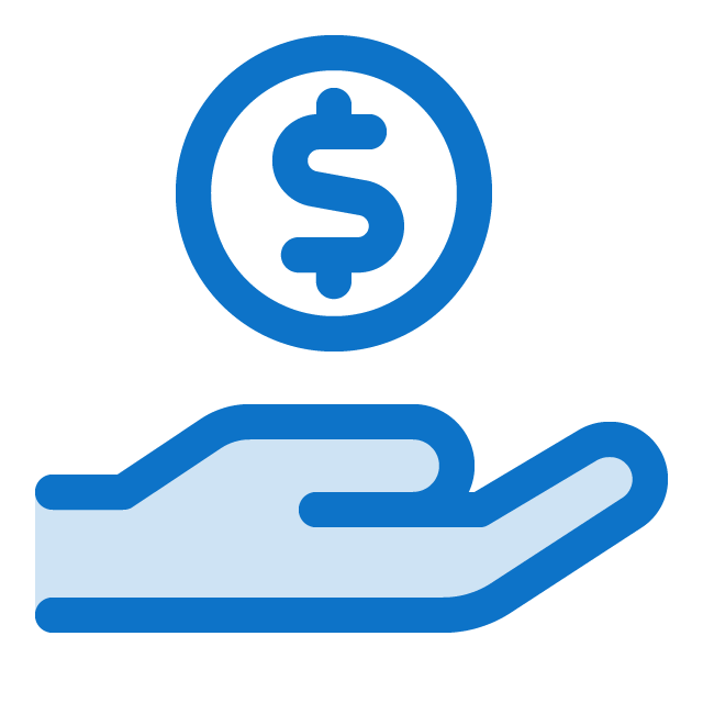 Hand Holding Money Icon