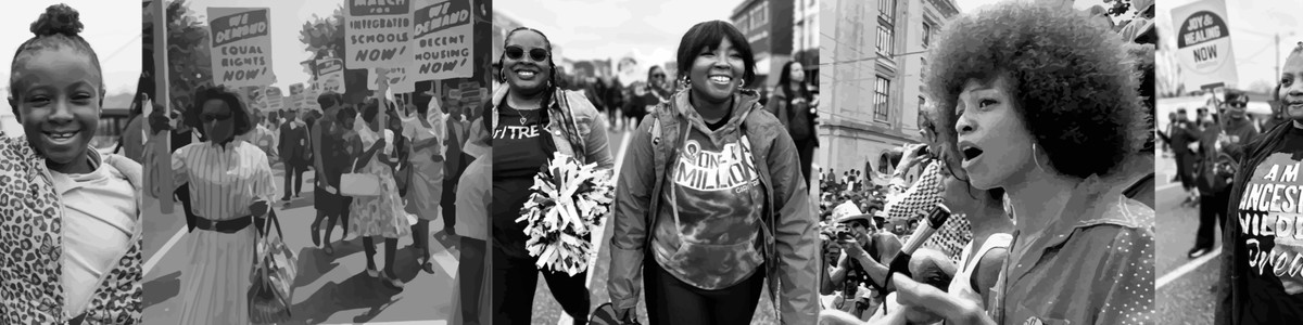 GirlTREK members marching together
