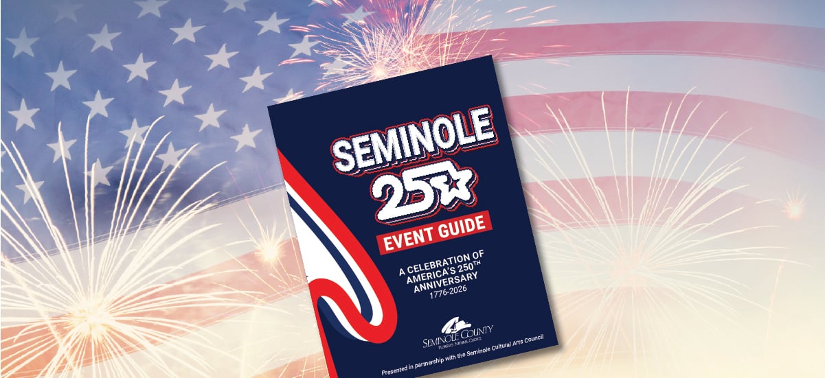 American flag background with fireworks and Seminole 250 event guide American flag background with fireworks and Seminole 250 event guide