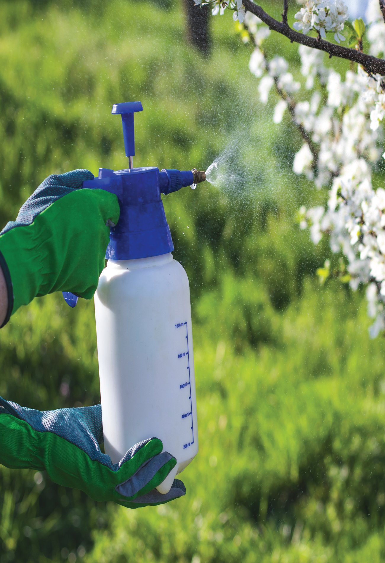 pesticides bottle spraying