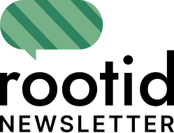 Link to rootid.com; image of a green r with roots underneath and the word 'rootid' to the right.