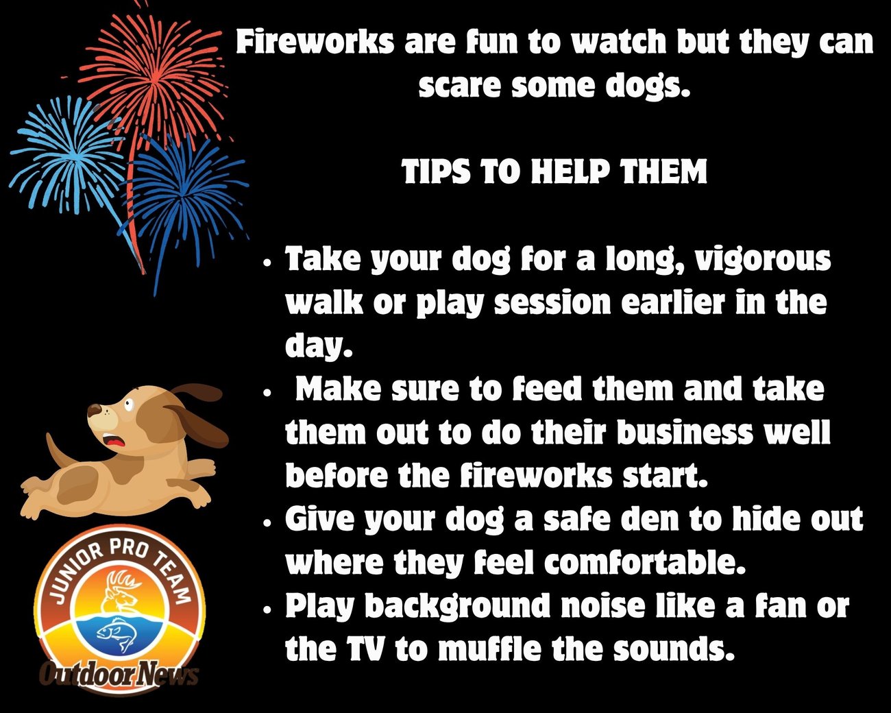 Help your canine companion during this year's fireworks