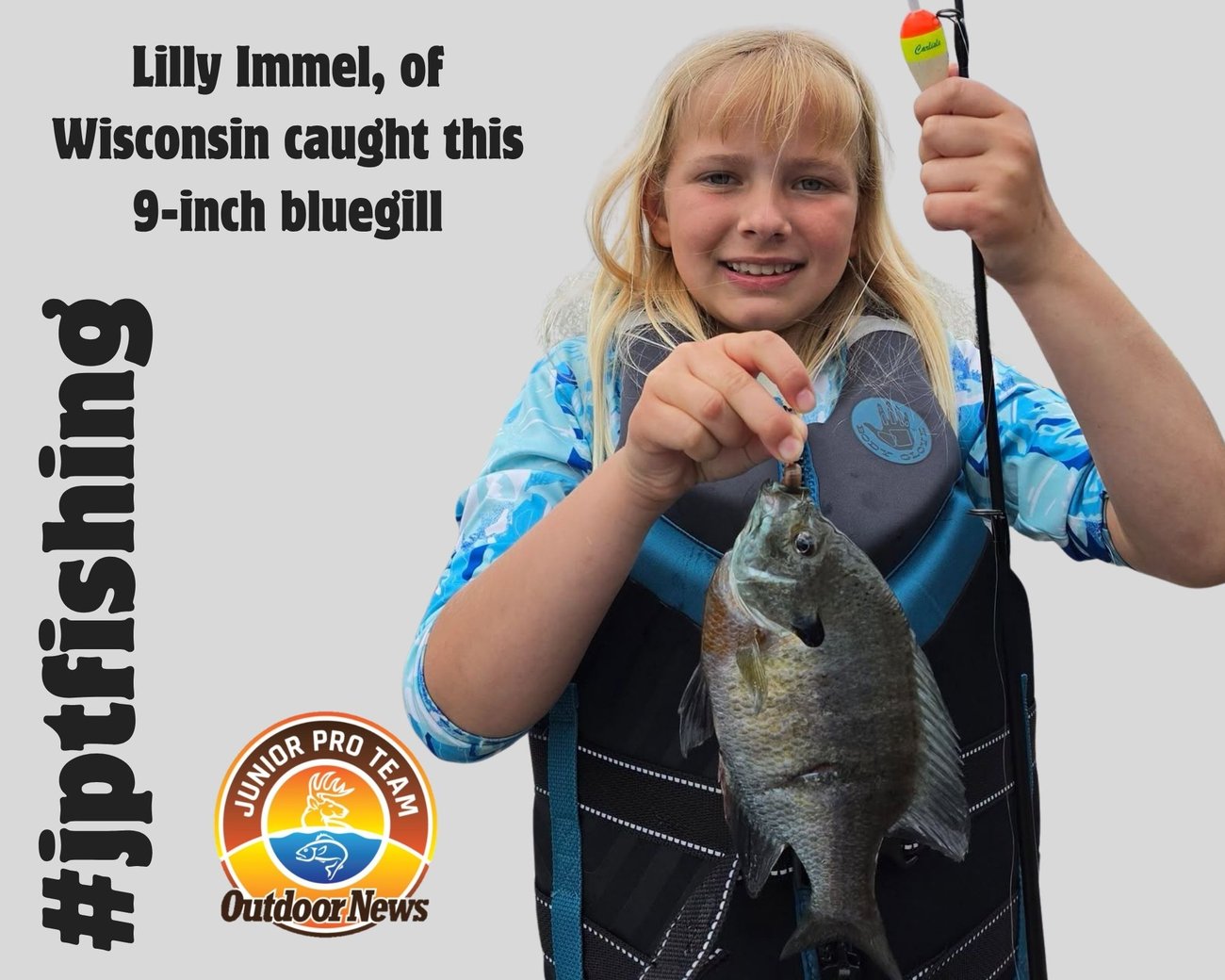 Lilly Immel caught this 9 inch bluegill