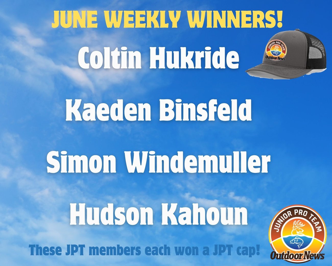 June 2026 Weekly JPT Winners. Every 