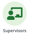 icon of person with screen for category called Supervisors