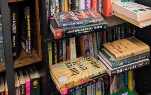 books on bookshelf