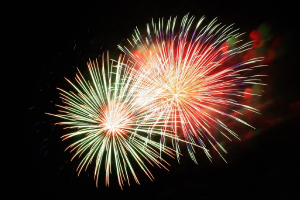 red and green fireworks red and green fireworks