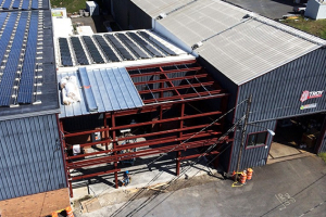 construction on a warehouse