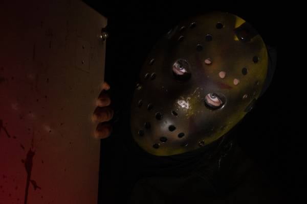 scary man in mask