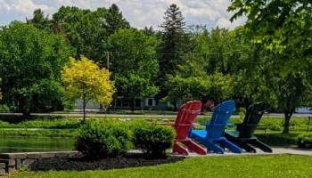 adirondack chairs by pond adirondack chairs by pond