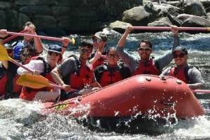 whitewater rafting group