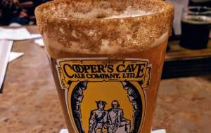 pumpkin beer, cooper's cave glass pumpkin beer, cooper's cave glass