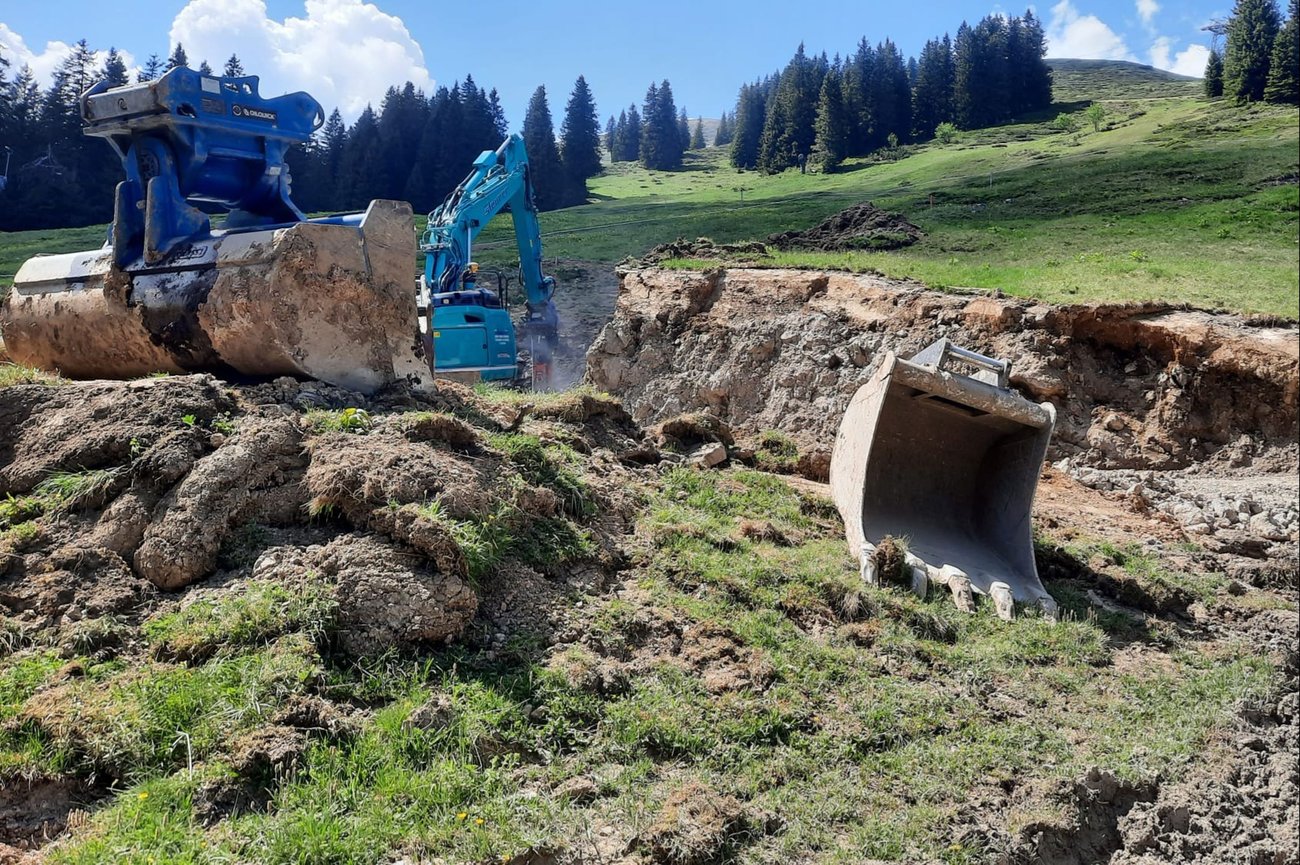 Baumaßnahmen am Fellhorn