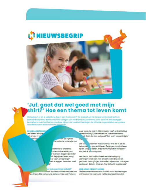 ‘Juf, gaat dat wel goed met mijn shirt?’ 