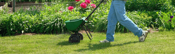 man using spreader