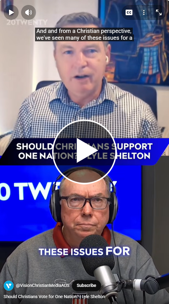 Should Christians Vote for One Nation?