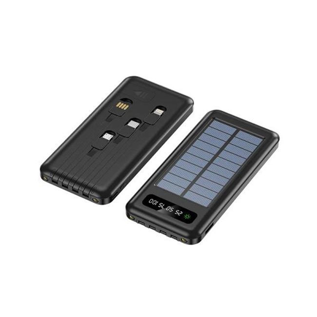Ηλιακό Power Bank για κινητά - tablets κ.λ.π. με ψηφιακή ένδειξη μπαταρίας 10.000mAh και φακό