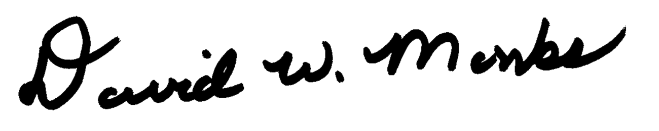 David W. Monks handwritten signature.