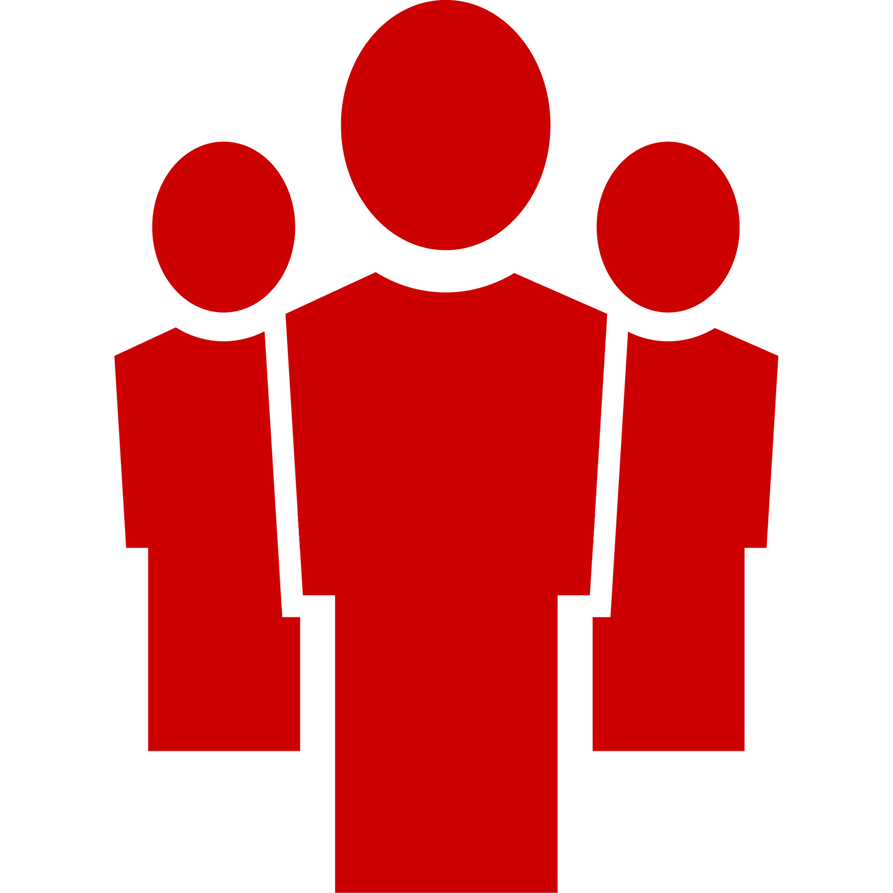 A graphic icon depicting a person as a leader.