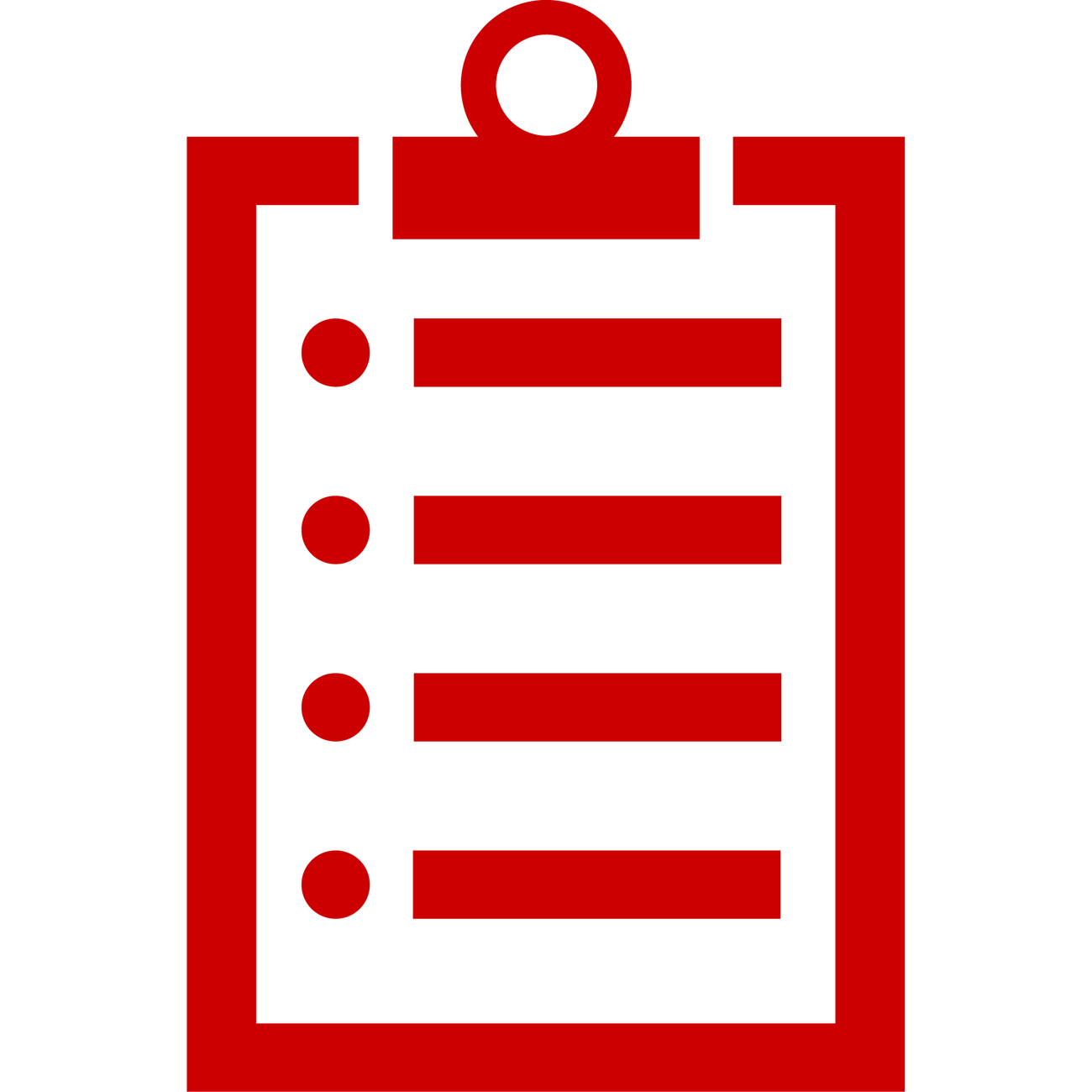 A graphic icon depicting a clipboard.
