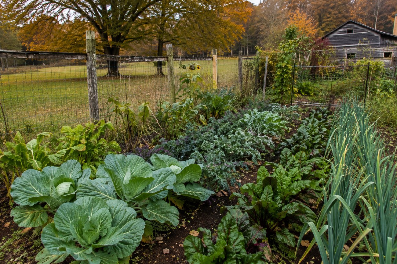 fall vegetable garden photo