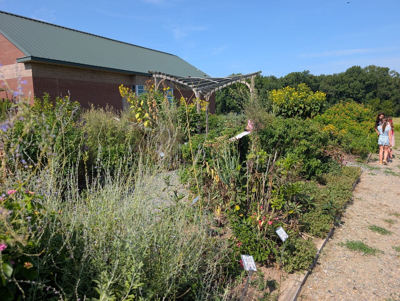NC Native Plant Society Garden Certification sign at San Lee Park