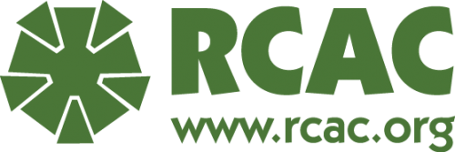 The logo for RCAC.