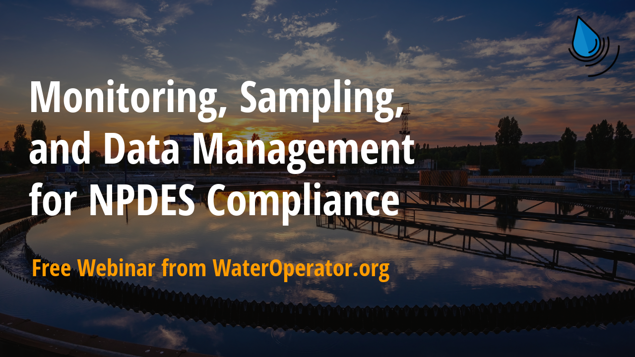 Header image introducing the newest webinar from WaterOperator.org Header image introducing the newest webinar from WaterOperator.org