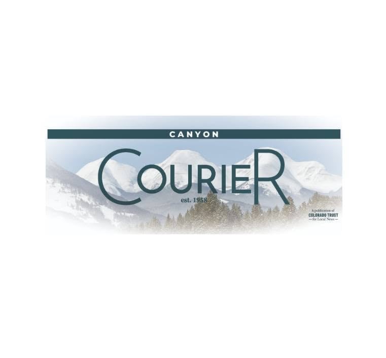 The logo of the Canyon Courier newspaper.