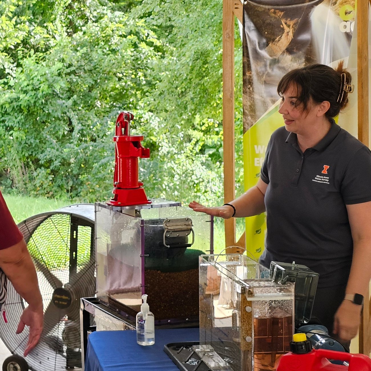 Private Well Class staff member Katie Buckley at the 2026 Illinois State Fair.