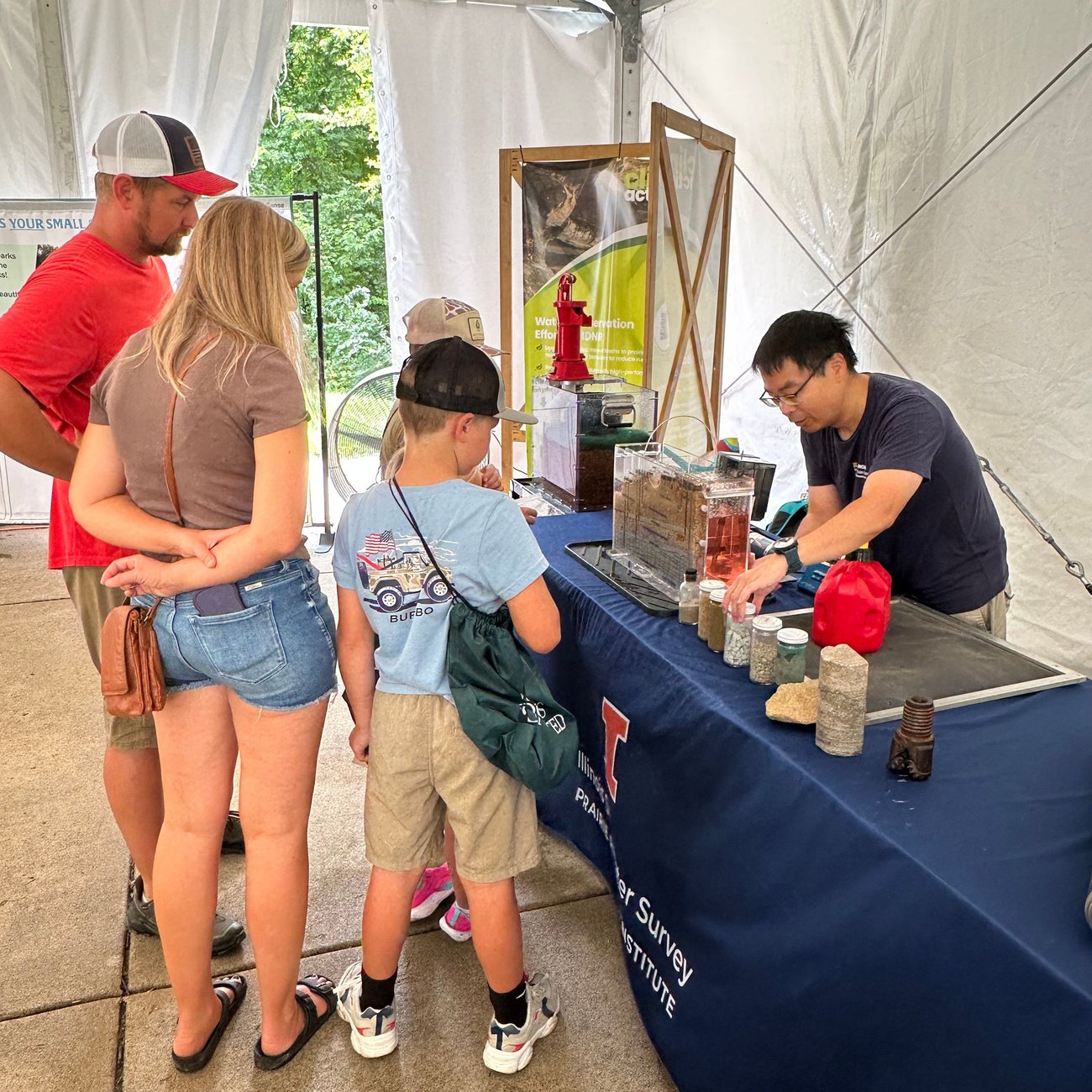 Private Well Class staff member Hideyuki Terashima at the 2026 Illinois State Fair.