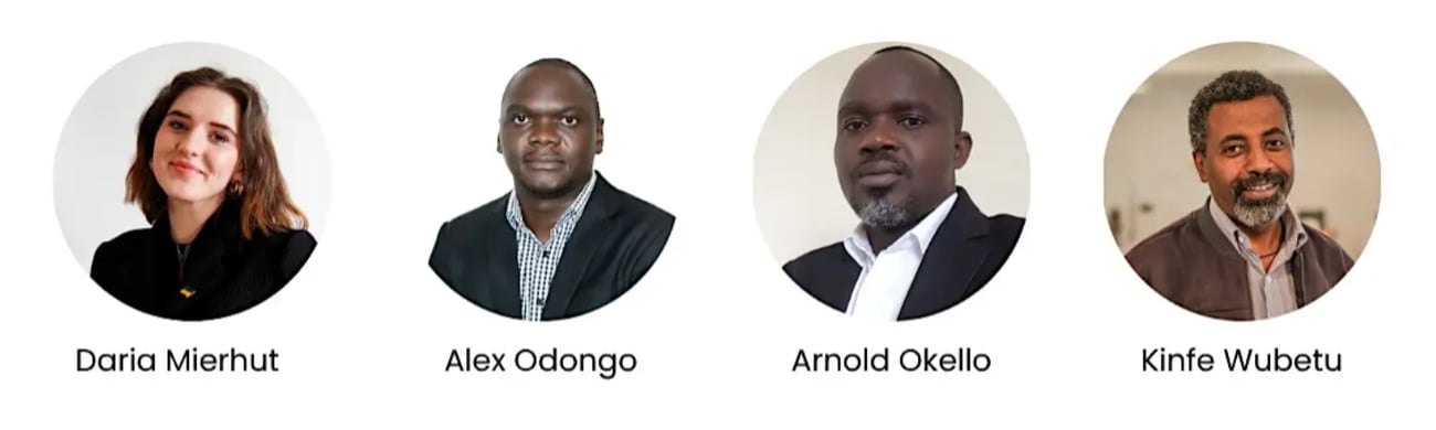 Daria Meirut, Alex Odongo, Arnold Okello, Kinfe Wubetu Daria Meirut, Alex Odongo, Arnold Okello, Kinfe Wubetu