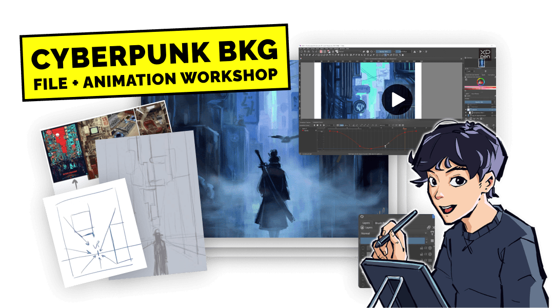 Cyberpunk Background resources preview