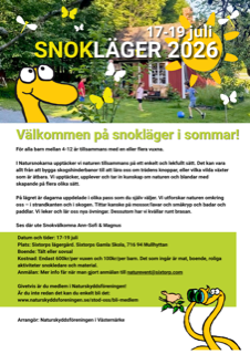 Affisch Snokläger, Naturskyddsföreningen i Västernärke