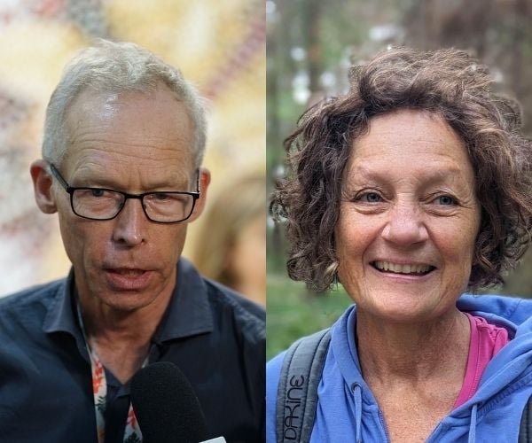 Johan Rockström och Caroline Ford.