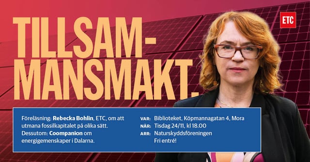Affisch till evenemanget av ETC m.fl. Affisch till evenemanget av ETC m.fl.