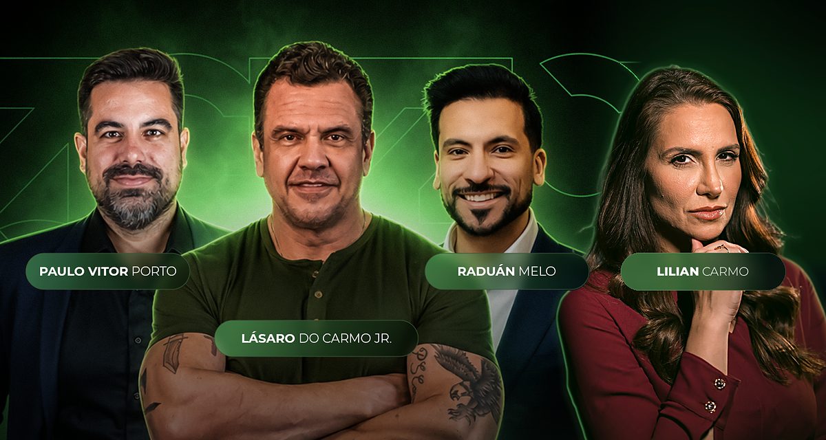Paulo Vitor Porto, Lásaro do Carmo Jr, Raduán Melo e Lilian Carmo, sócios da Capital Upgrade