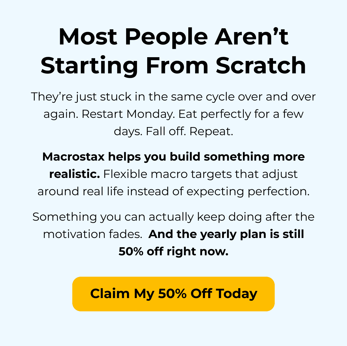 Save 50% On The Yearly Plan