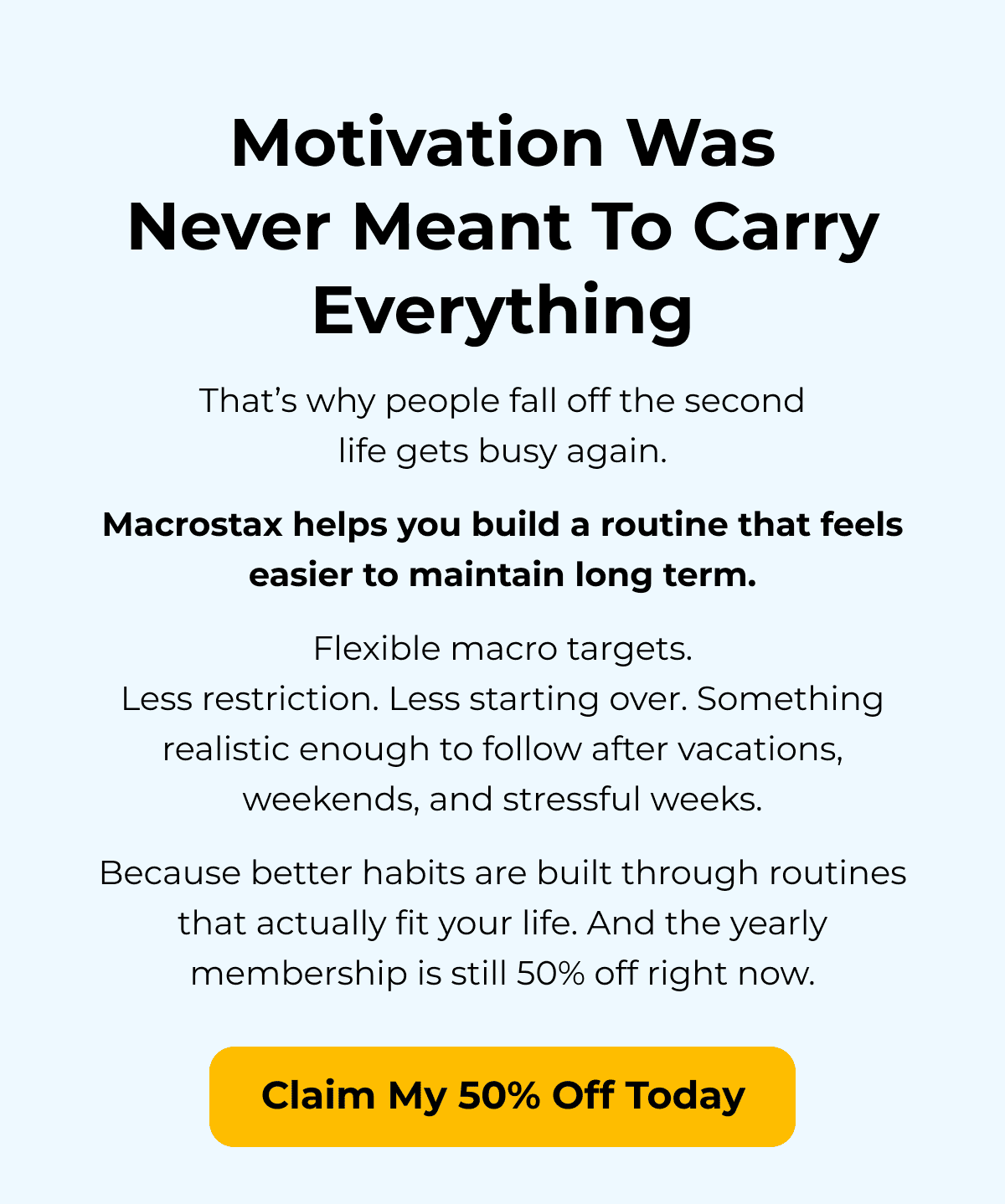 Save 50% On The Yearly Plan
