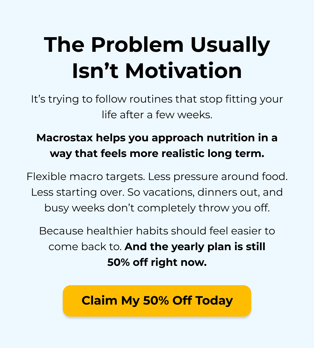 Save 50% On The Yearly Plan