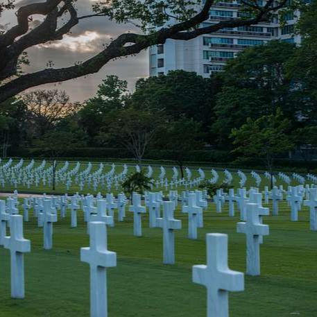 The Manila American Cemetery and Memorial in Manila, Philippines.