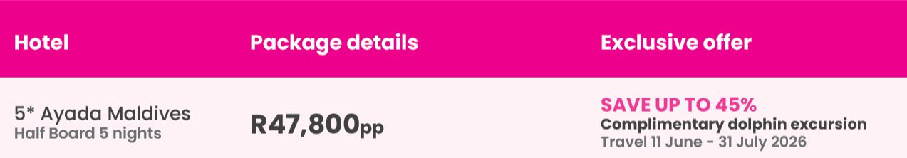 Pink Ticket Packages