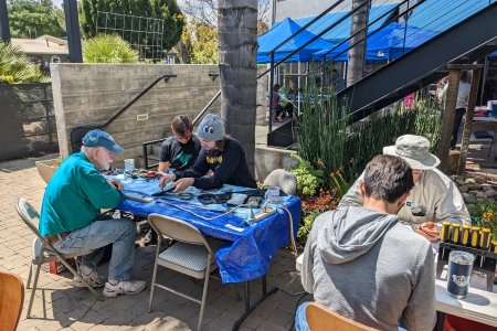 iFixit hosts a Repair Café for local community members to bring in their broken stuff.