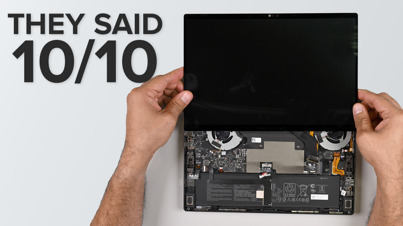 Does ASUS ROG Flow Z13 really deserve a perfect repairability score?