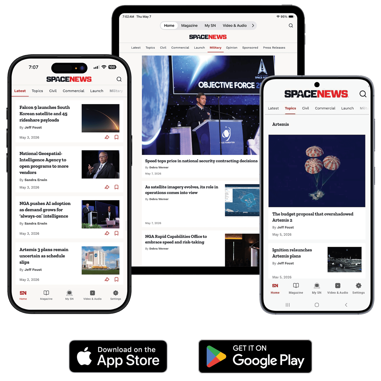 Download the SpaceNews mobile app on your Apple or Android device