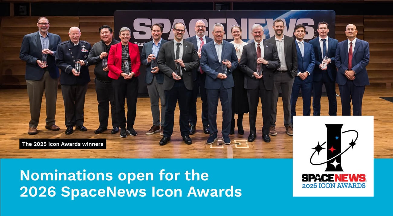 Submit your nominations for the 2026 SpaceNews Icon Awards by Aug. 14 Submit your nominations for the 2026 SpaceNews Icon Awards by Aug. 14