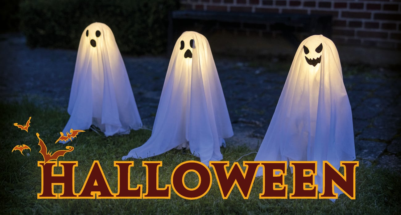 Halloween - trädgårdsspöken med LED