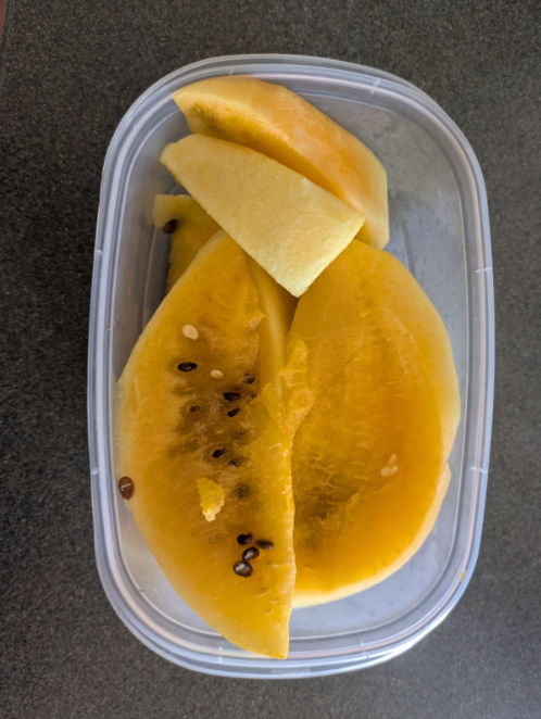 Photo of a sliced watermelon 