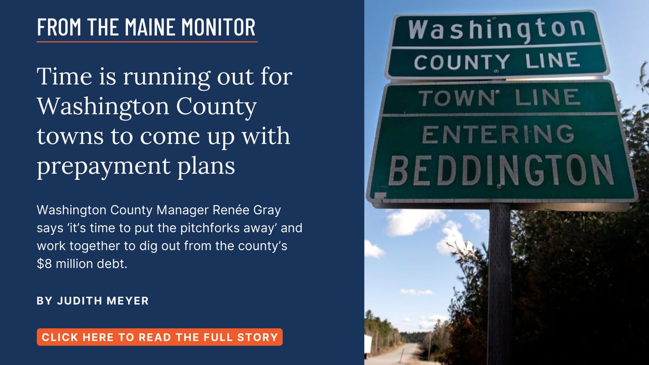 Time is running out for Washington County towns to come up with prepayment plans. Washington County Manager Renée Gray says ‘it’s time to put the pitchforks away’ and work together to dig out from the county’s $8 million debt. Read this story by Judith Meyer.
